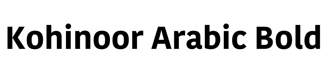Kohinoor Arabic Bold